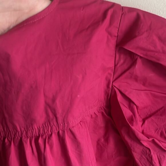 Ulla Johnson Mila Peplum Cotton Top in Rosebud - Picture 10 of 16